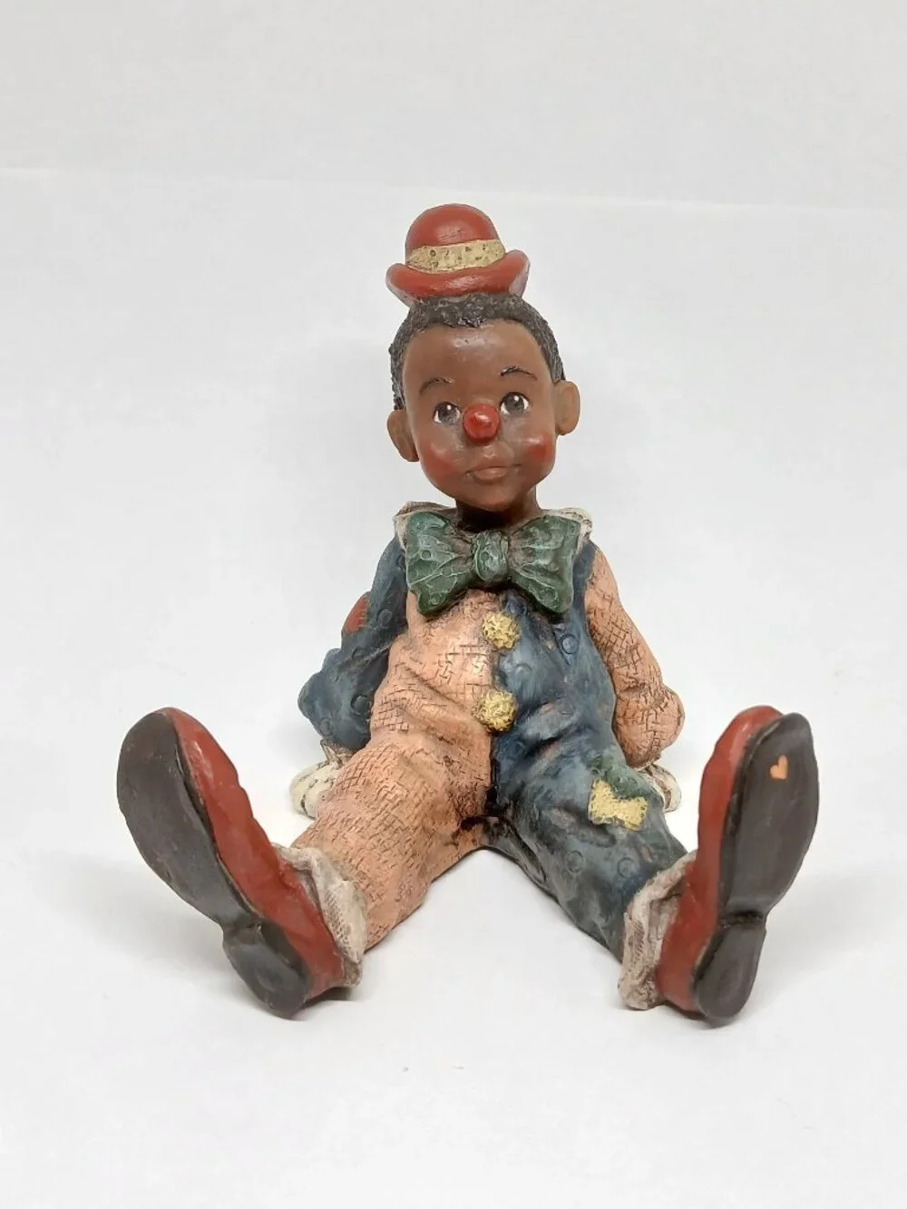 Vintage Sarah's Attic Black Heritage Collection resin clown figurine 